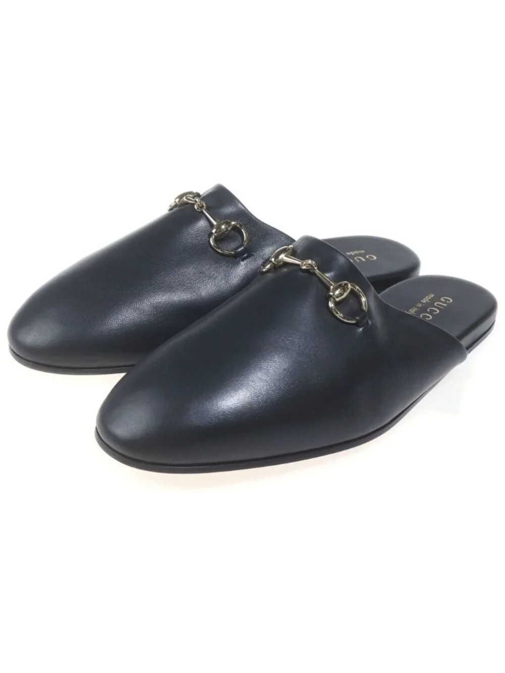 Gucci Horsebit Leather Mules Black 9